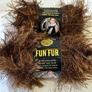 New Lion Brand Fun Fur Eyelash Yarn 2 Skeins